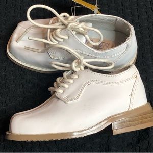 Mi Vice white leather dress baby shoes